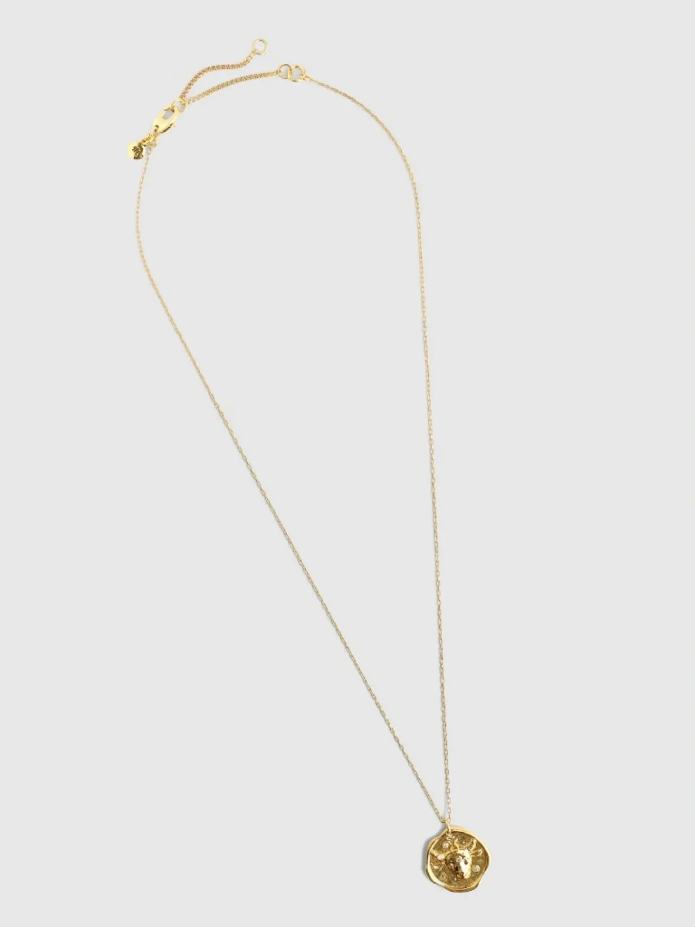 Madewell Gold Zodiac Pendant Necklace - TAURUS/NWT - Picture 2 of 11